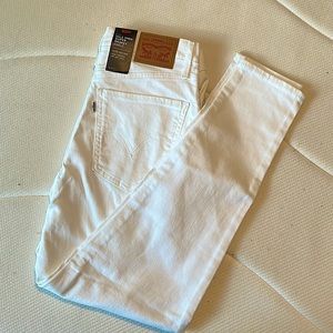 Levi Mile High Super Skinny white jeans denim size 30 (size 10) NWT